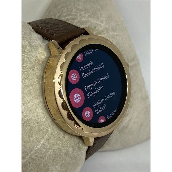 Kate Spade Gen 3 KST2003 Women's Brown Leather Digital Dial Smart Watch CO475 - Picture 5 of 12